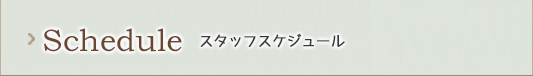 スタッフスケジュール